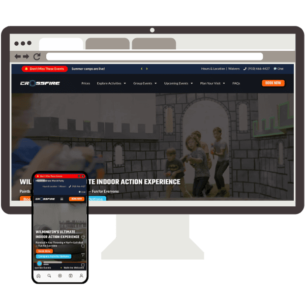 Crossfire NC had Clear Website Redisn their website